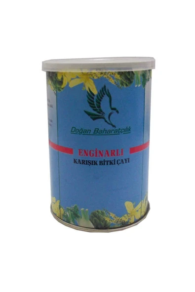 KUZGUN TİCARET Enginarlı Karışık Bitkisel Çay 100 Gr Teneke Kutu
