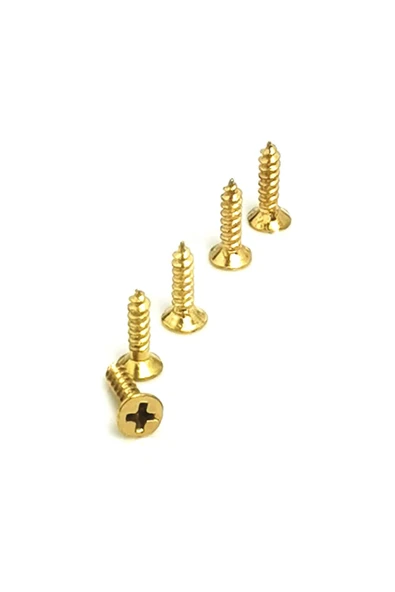 PAZARELLA Klips, Menteşe, Ayak, Ysb Sac Vidası - 2,9x9,5mm Sarı, 100 Adet - Lisinya