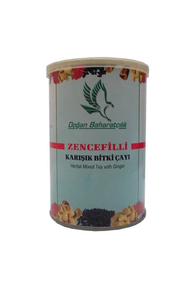 KUZGUN TİCARET Zencefilli Karışık Bitkisel Çay 100 Gr Teneke Kutu