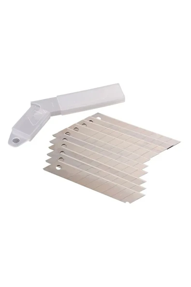 TOPTAN BULURUM Maket Bıçağı / Falçata Ağzı / Yedeği Ince 9mm - 10 Adet