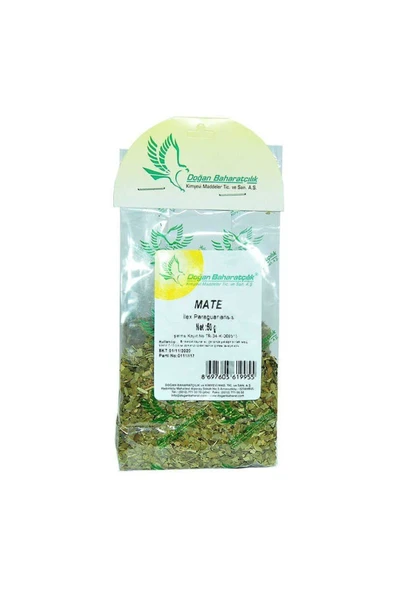 KUZGUN TİCARET Mate Yaprağı Otu Doğal 50 Gr Paket
