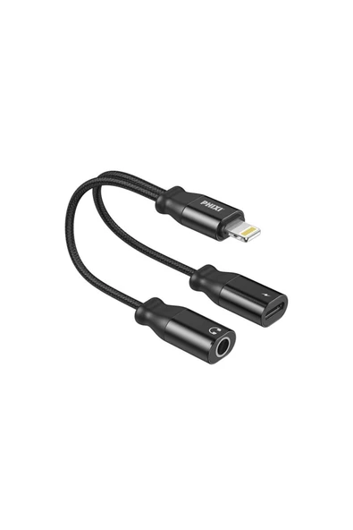KUZGUN ONLİNE SHOP Basic Ca115 Ligthning To Lightning Ve 3,5mm Jack Çevirici Kablo - Lisinya