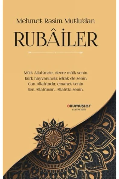 KUZGUN ONLİNE SHOP Mehmet Rasim Mutlu dan Rubailer