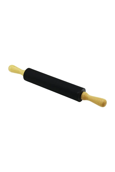 KUZGUN ONLİNE SHOP SİLİKON MERDANE DÖNERLİ - AHŞAP SAPLI SİLİKON KILIFLI PLASTİK GÖVDE (4767) - Lisinya