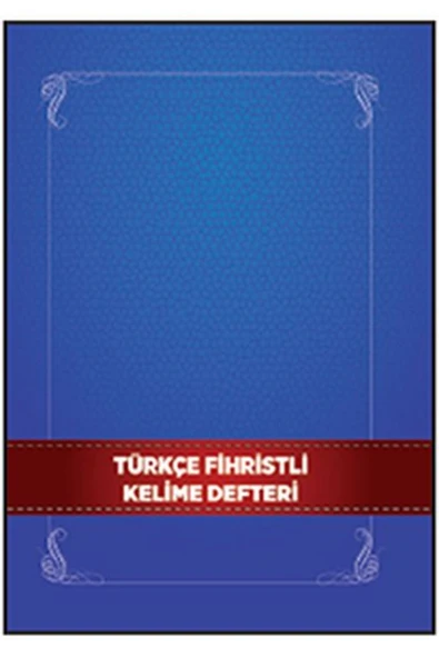 KUZGUN ONLİNE SHOP Türkçe Fihristli Kelime Defteri - 1