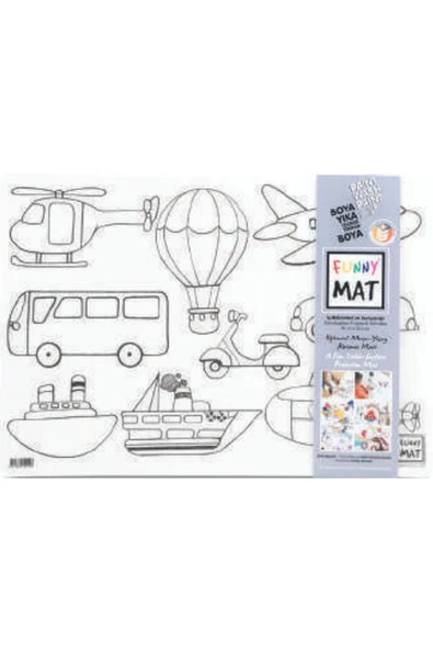 KUZGUN ONLİNE SHOP Funny Mat - İş Makineleri Ve Taşıtlar 33,5 x 48 cm