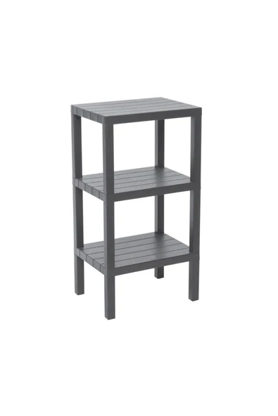 KUZGUN ONLİNE SHOP 3 RAFLI GRİ MODÜLER ÜNİTE PLASTİK 38x29x74 cm (4767) - Lisinya