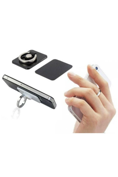 KUZGUN ONLİNE SHOP Yüzük Tasarım Telefon Tablet Tutucu Selfie Yüzüğü - 1