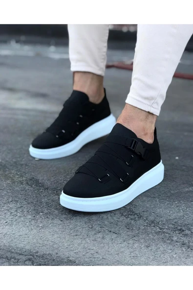 KUZGUN ONLİNE SHOP Siyah Erkek Yüksek Taban Ayakkabı