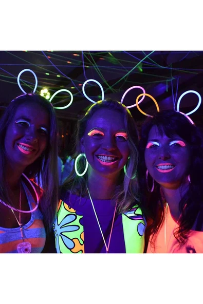 KUZGUN ONLİNE SHOP Glow Taç Fosforlu Taç Karışık Renk 12 Adet (4767) - Lisinya