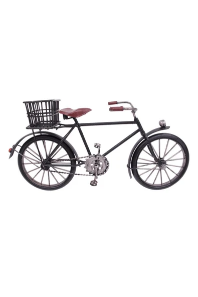 KUZGUN ONLİNE SHOP Dekoratif Metal Bisiklet Sepetli ( Lisinya ) - 1