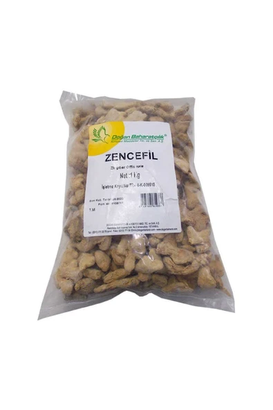 KUZGUN ONLİNE SHOP Zencefil Kökü Tane Doğal 1000 Gr Paket
