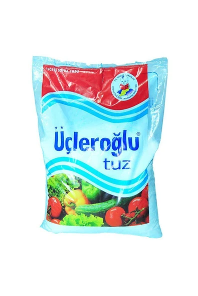 KUZGUN ONLİNE SHOP Yemeklik İyotlu Öğütülmüş Kalın Sofra Tuzu 1500 Gr