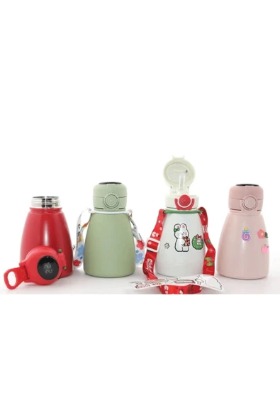 KUZGUN ONLİNE SHOP Digital Göstergeli Çift Katmanlı Termos Suluk 500 Ml Alk2304 - Lisinya