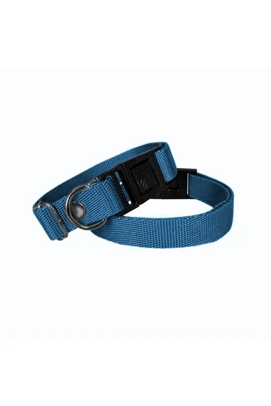KUZGUN ONLİNE SHOP Köpek Tasması Dokuma 2 cm - Min: 30 cm - Max: 50 cm Mavi