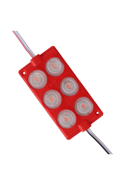 KUZGUN ONLİNE SHOP KIRMIZI MODÜL LED 75*40 3030 24 VOLT 3 WATT (4767) - Lisinya