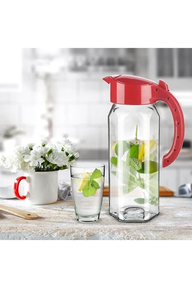 KUZGUN ONLİNE SHOP Cam Sürahi 1500 ML