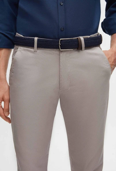 Avasar Erkek Taş Regular Fit Keten Pantolon-7271 - 2
