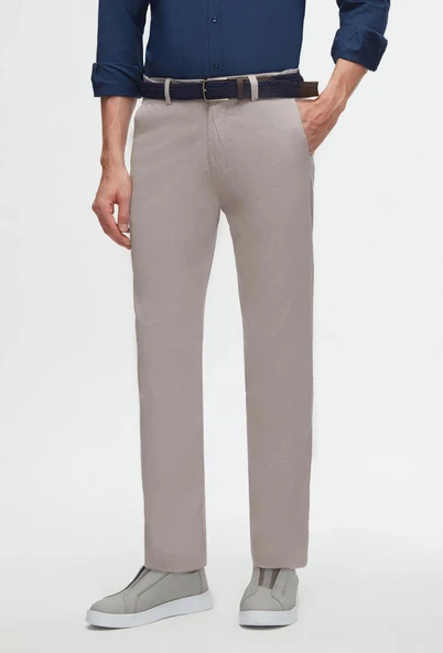 Avasar Erkek Taş Regular Fit Keten Pantolon-7271
