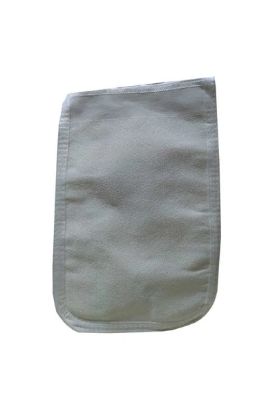 KUZGUN ONLİNE SHOP İpek Sırt ve Vücut Kesesi Beyaz 17X27