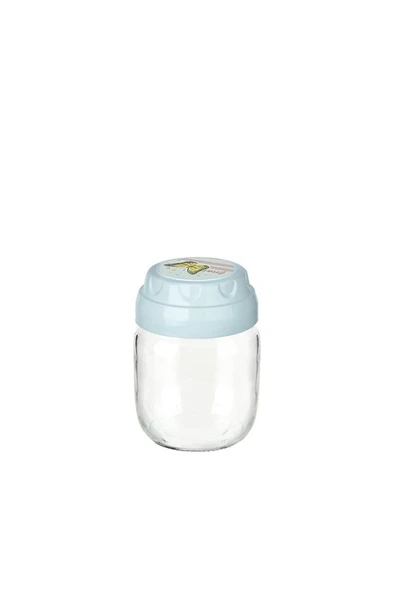 KUZGUN ONLİNE SHOP Vintage Dekoratif Desenli Cam Kavanoz 425ml - 14,3 oz