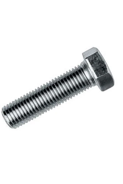 KUZGUN ONLİNE SHOP M10X60 Civata Beyaz Tam Paso 10 Adet