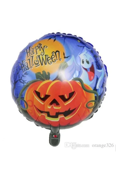 KUZGUN ONLİNE SHOP Happy Halloween Folyo Balon 18 İnç - Lisinya