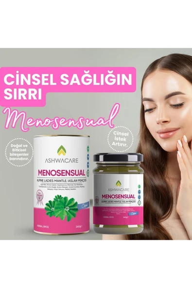 ASHWACARE MENOSENSUAL - Alpine Ladies Mantle (Aslan Pençesi) İçeren Kadınlara Özel Sağlık Macunu - 3