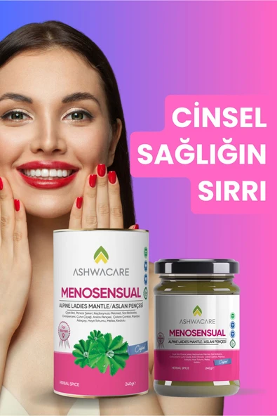 ASHWACARE MENOSENSUAL - Alpine Ladies Mantle (Aslan Pençesi) İçeren Kadınlara Özel Sağlık Macunu - 7