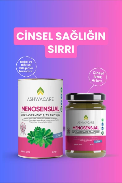 ASHWACARE MENOSENSUAL - Alpine Ladies Mantle (Aslan Pençesi) İçeren Kadınlara Özel Sağlık Macunu - 6