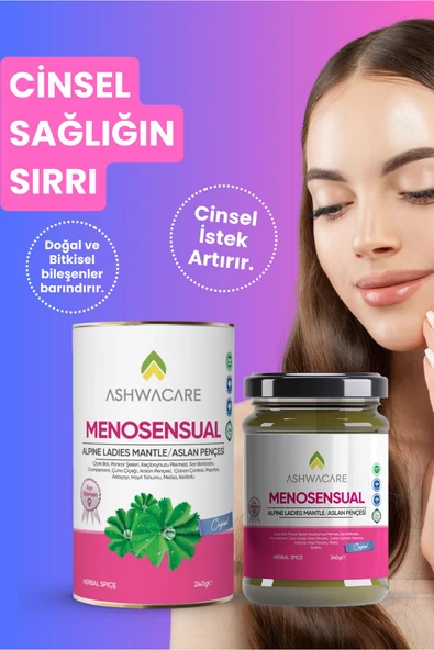 ASHWACARE MENOSENSUAL - Alpine Ladies Mantle (Aslan Pençesi) İçeren Kadınlara Özel Sağlık Macunu - 2