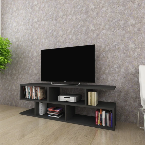 Kelebek Tv Sehpası Siyah - Resim 2