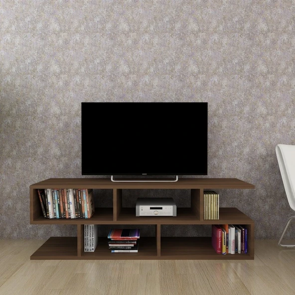 Kelebek Tv Sehpası Ceviz - Resim 3