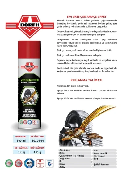 Börfh Sıvı Gres 500 Ml - 3