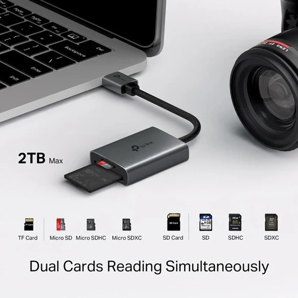 TP-LINK UA430 USB 3.0 Type-A'dan SD ve microSD 3.0 Kart Okuyucu - 4