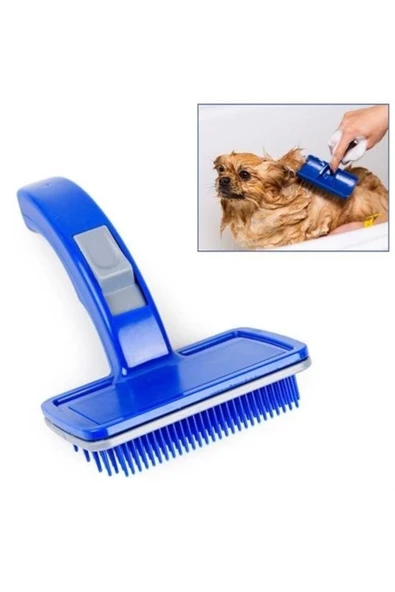 KUZGUN ONLİNE SHOP Kendini Temizleyen Kedi Köpek Tüy Bakım Tarağı Tüy Alıcı Tarak ( Lisinya ) - 1