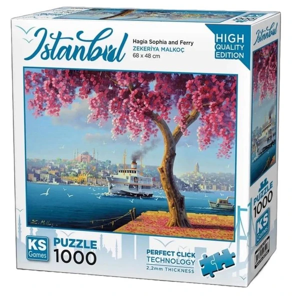 Hagia Sophia And Ferry Puzzle 1000 Parça ürün görseli
