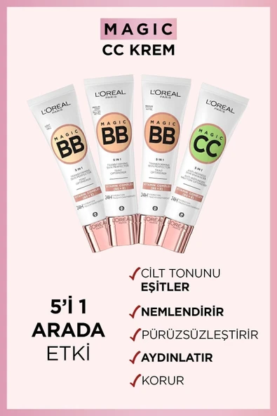 L'Oreal Paris Magic CC Kızarıklık Kapatıcı Krem 3600523724635 - 4