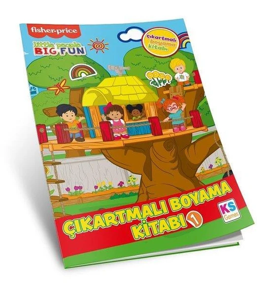 Little People Coloring Sticker Book 1 ürün görseli