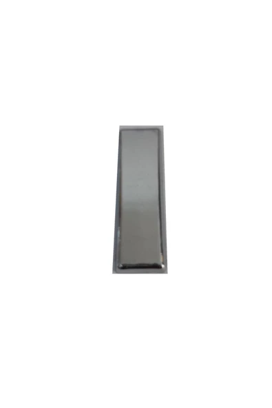 KUZGUN ONLİNE SHOP Cemax I Harfi 3,75 cm Krom Yapışkanlı