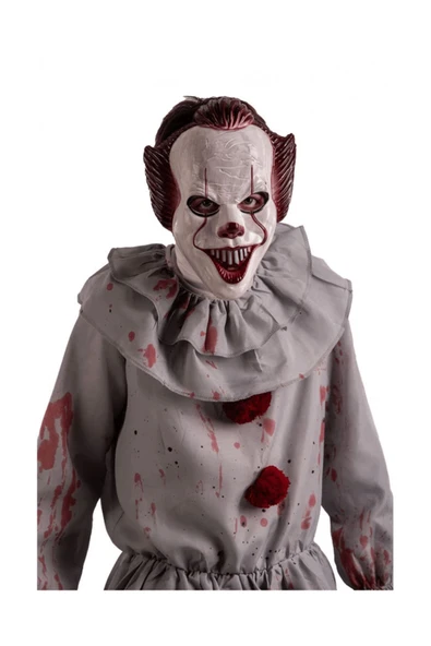 KUZGUN ONLİNE SHOP Plastik Joker Maskesi Killer Palyaço Maskesi - Lisinya