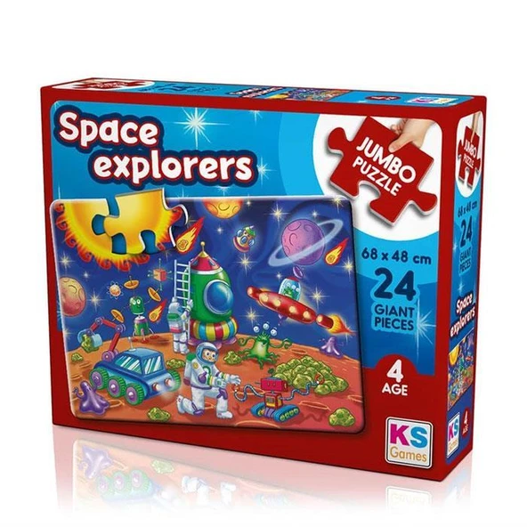 Space Explorers Jumbo Puzzle 24 Parça - 1