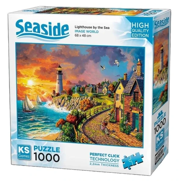 Lighthouse By The Sea Puzzle 1000 Parça ürün görseli
