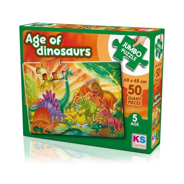 The Age Of Dinosaurs Jumbo Puzzle 50 Parça