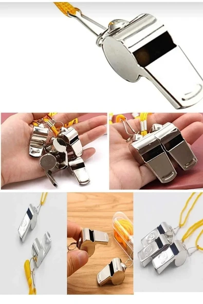 KUZGUN ONLİNE SHOP Metal Düdük - Hakem Düdüğü - Deprem Düdüğü - Kamp Düdüğü