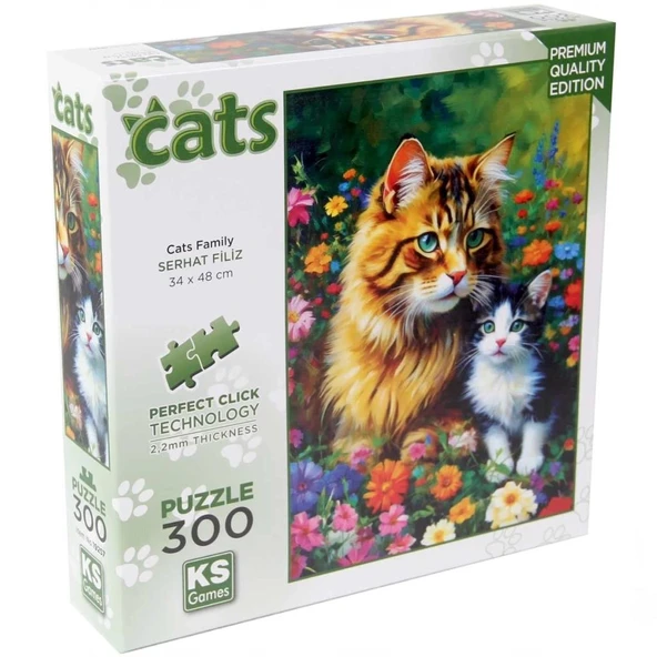 Cats Family Puzzle 300 Parça ürün görseli