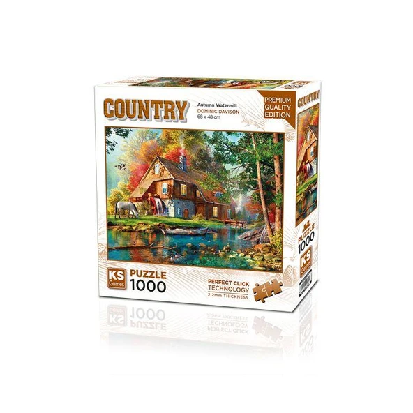 Autumn Watermill Puzzle 1000 Parça ürün görseli