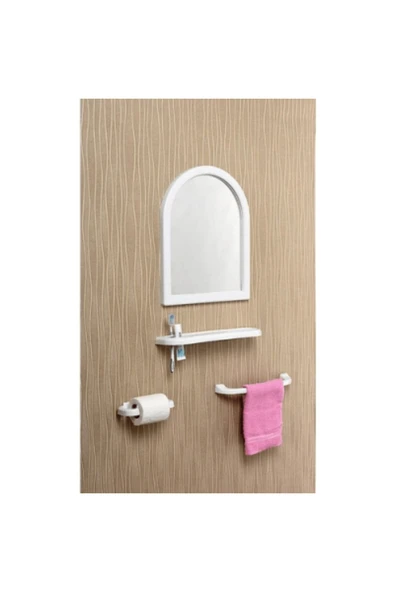 KUZGUN ONLİNE SHOP BEYAZ MİNİ AYNA SETİ (4767) - Lisinya