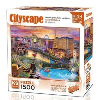 Neon Capitalparis Las Vegas Puzzle 1500 Parça
