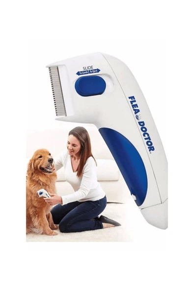 KUZGUN ONLİNE SHOP Flea Doctor Kedi Ve Köpekler İçin Pilli Pire Tarağı - Lisinya